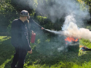 Vaja evakuacije, prikaz gasilskega dela in gašenje začetnih požarov v Vrtcu Rožnik